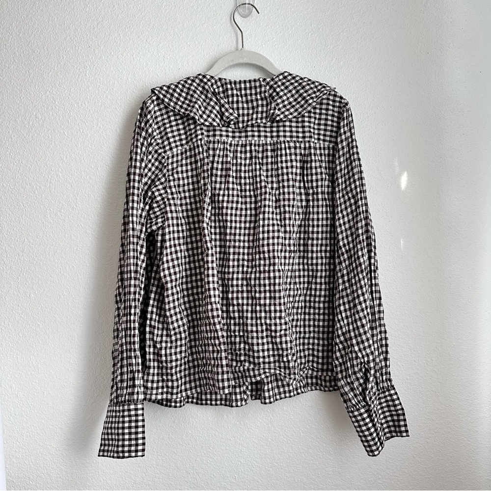 Madewell Ruffled Pintuck Top - Picture 2 of 10